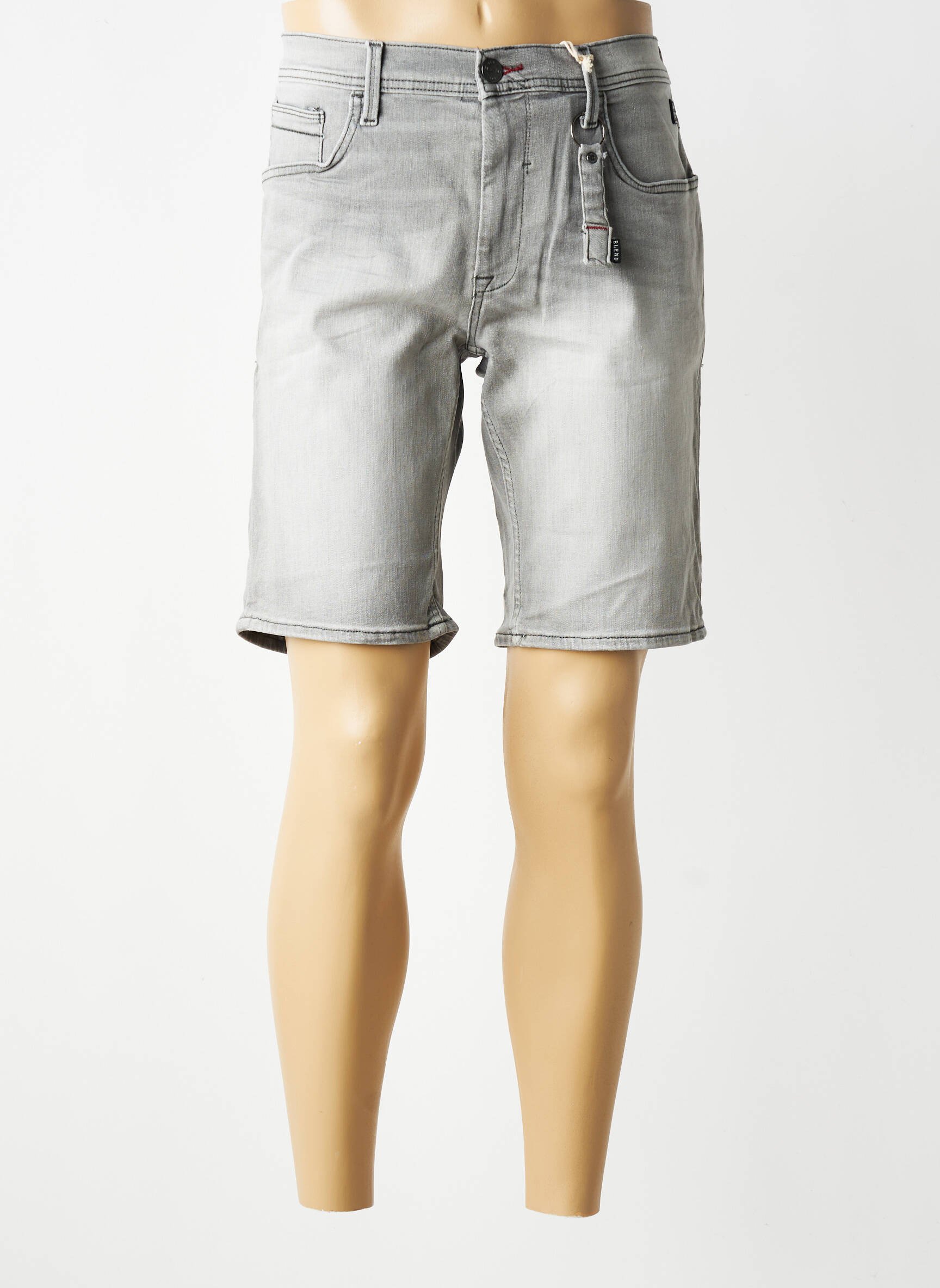 Bermuda tissage denim taille normale gris BLEND homme