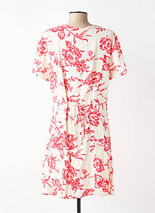 Robe courte manches courtes manches courtes rose JACQUELINE DE YONG femme