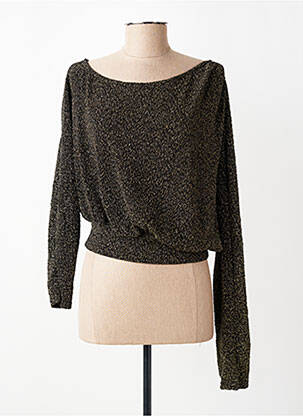 Top manches longues manches longues or DROLE DE COPINE femme