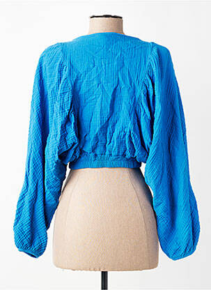 Top manches longues manches longues bleu L'ESSENTIEL femme