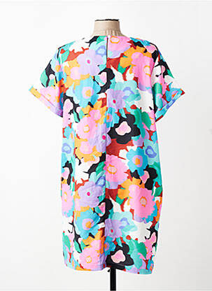 Robe courte manches courtes manches courtes bleu LILI SIDONIO femme