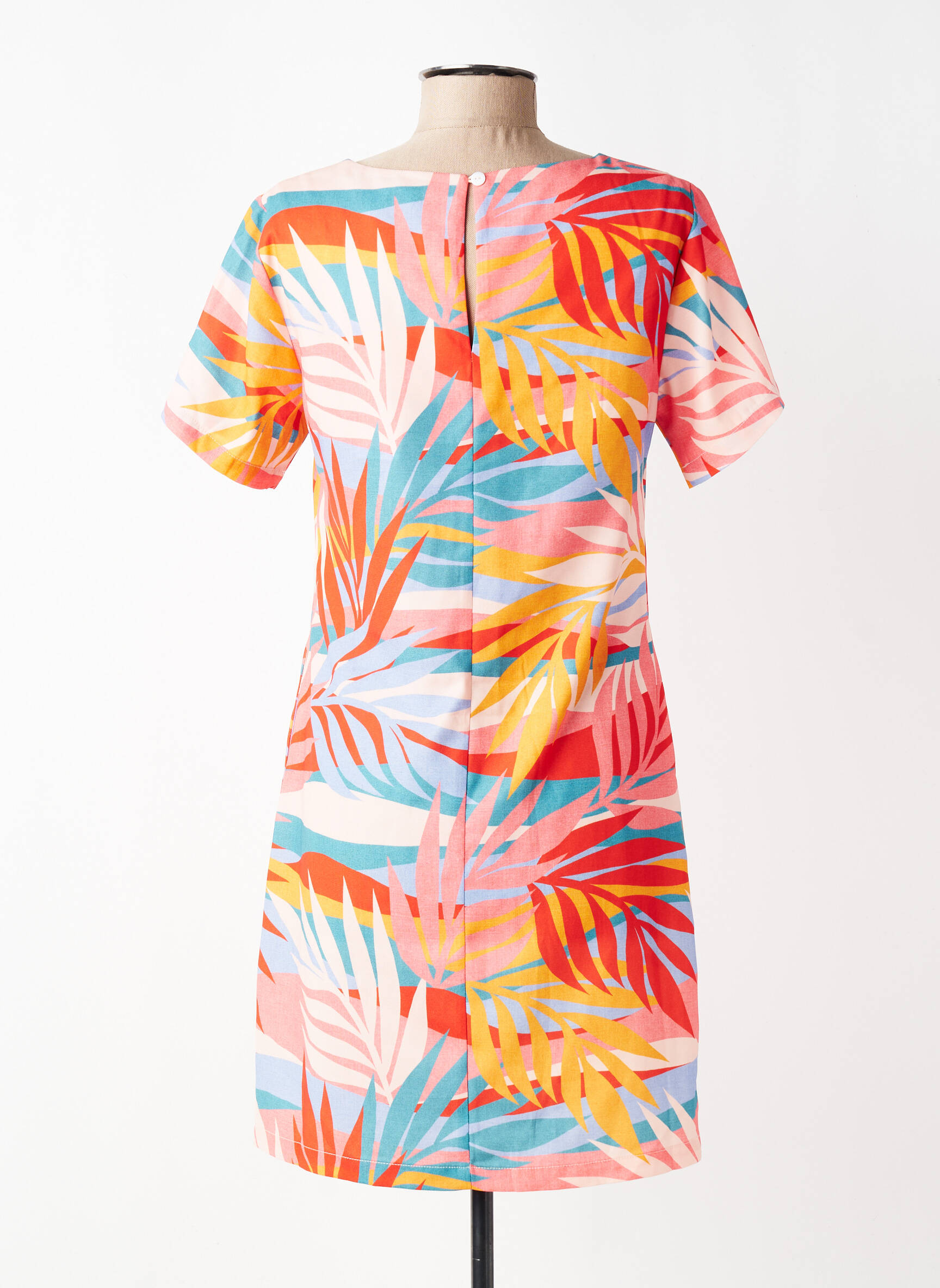 Robe courte manches courtes manches courtes orange MOLLY BRACKEN femme
