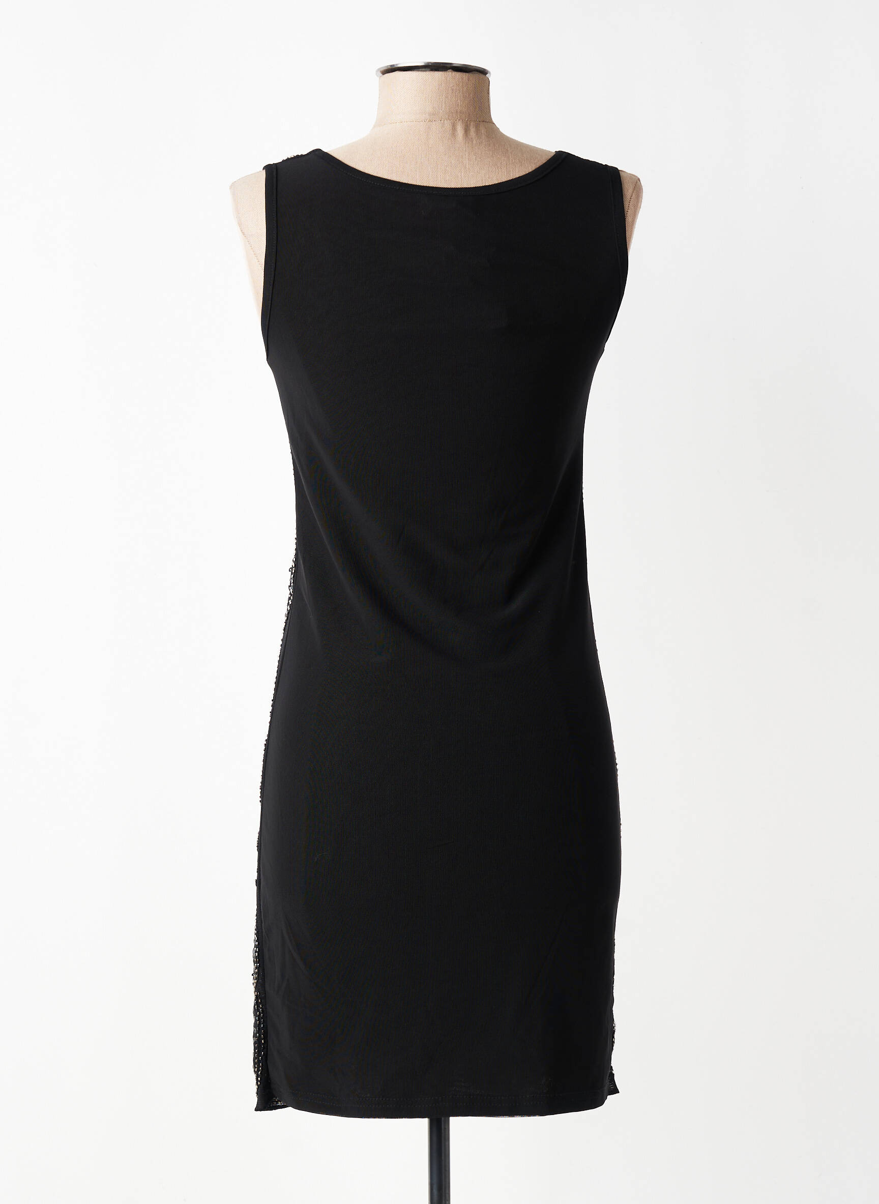 Robe courte sans manche sans manche noir MOLLY BRACKEN femme