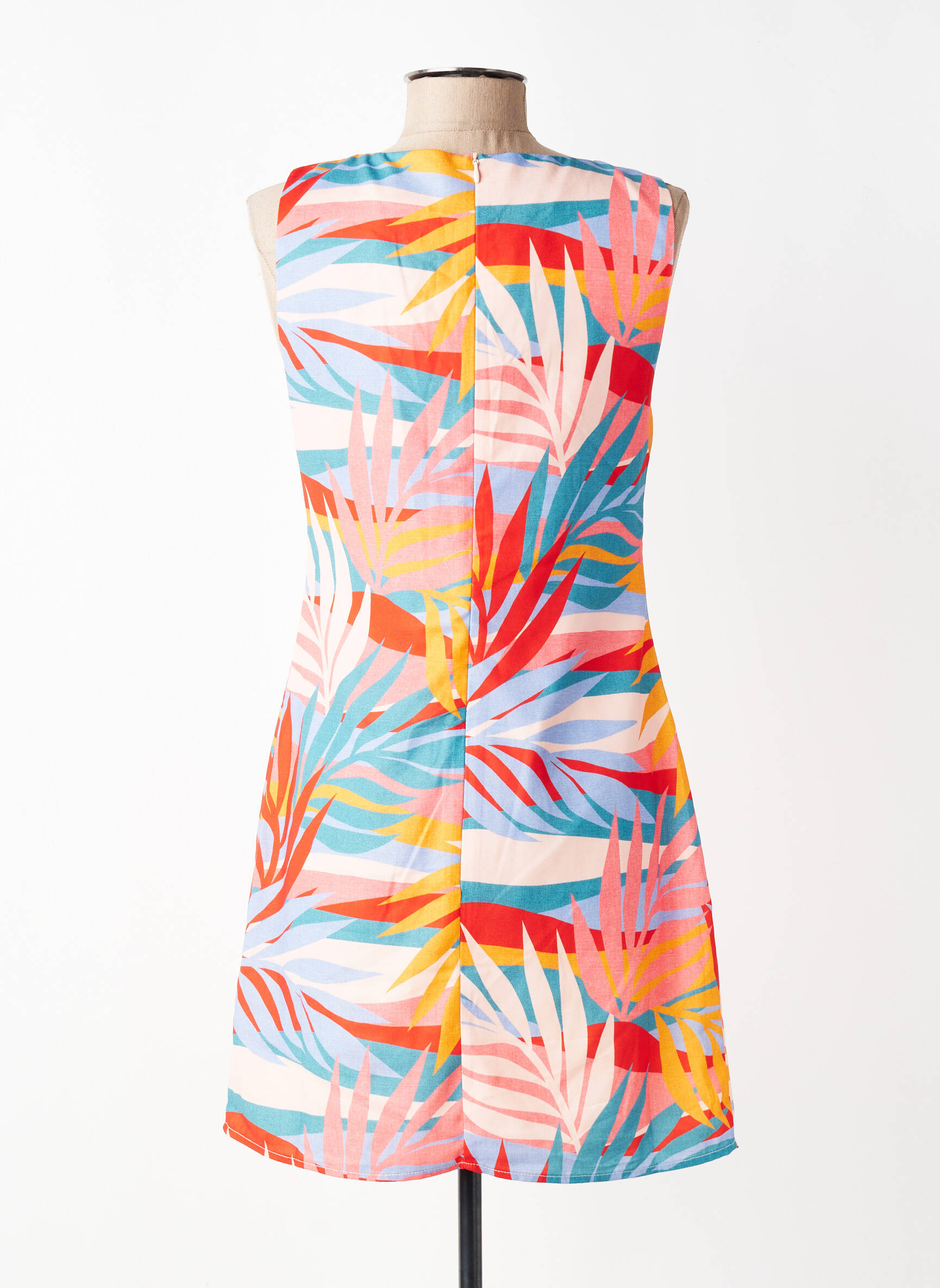 Robe courte sans manche sans manche orange MOLLY BRACKEN femme