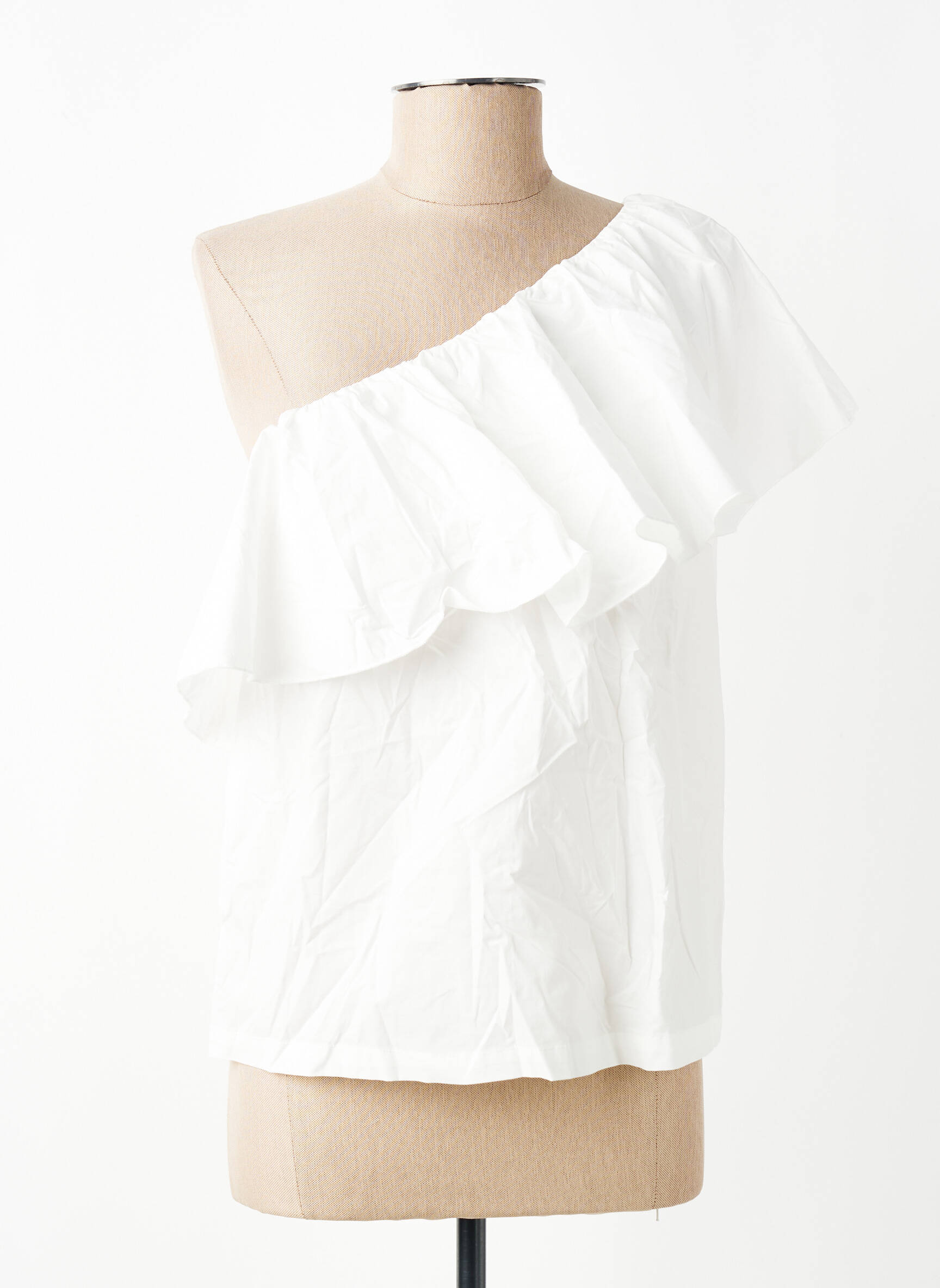 Top manches courtes manches courtes blanc LA PETITE FRANCAISE femme
