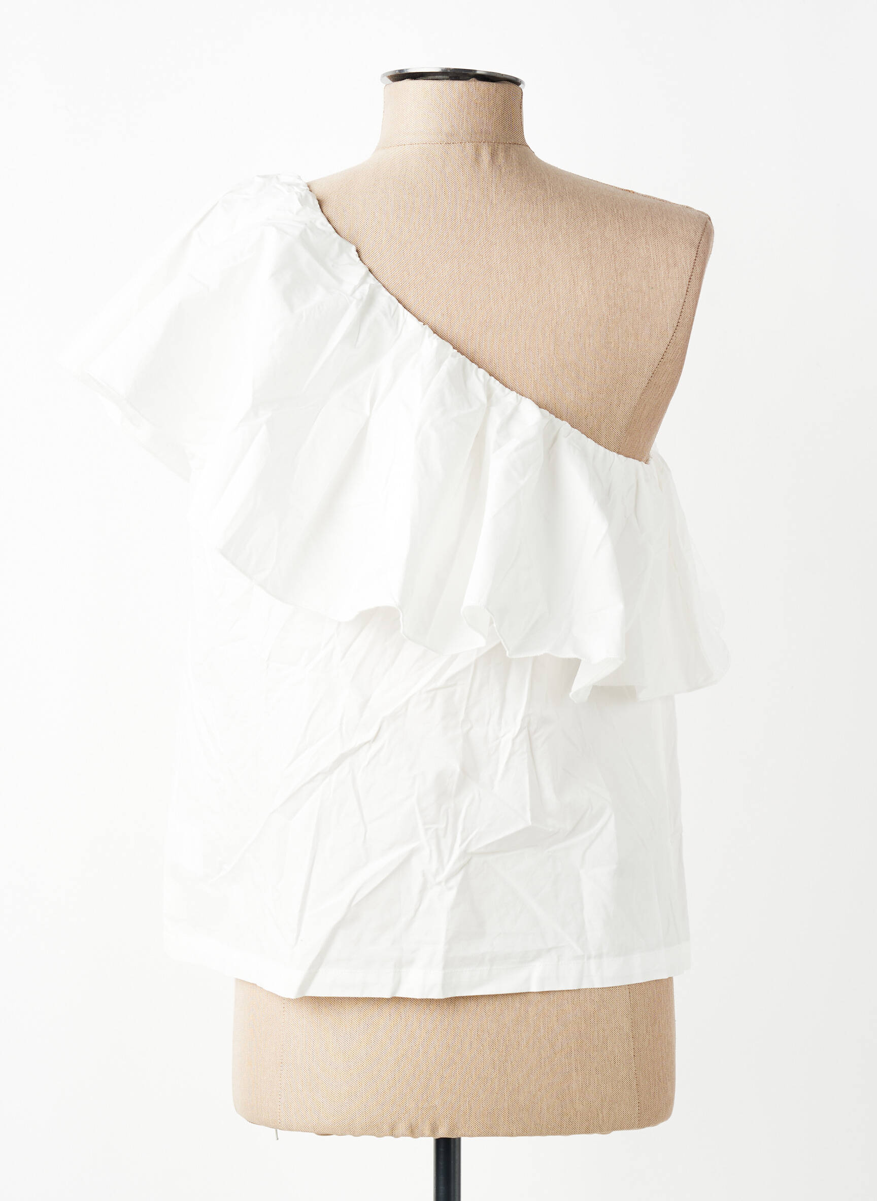 Top manches courtes manches courtes blanc LA PETITE FRANCAISE femme