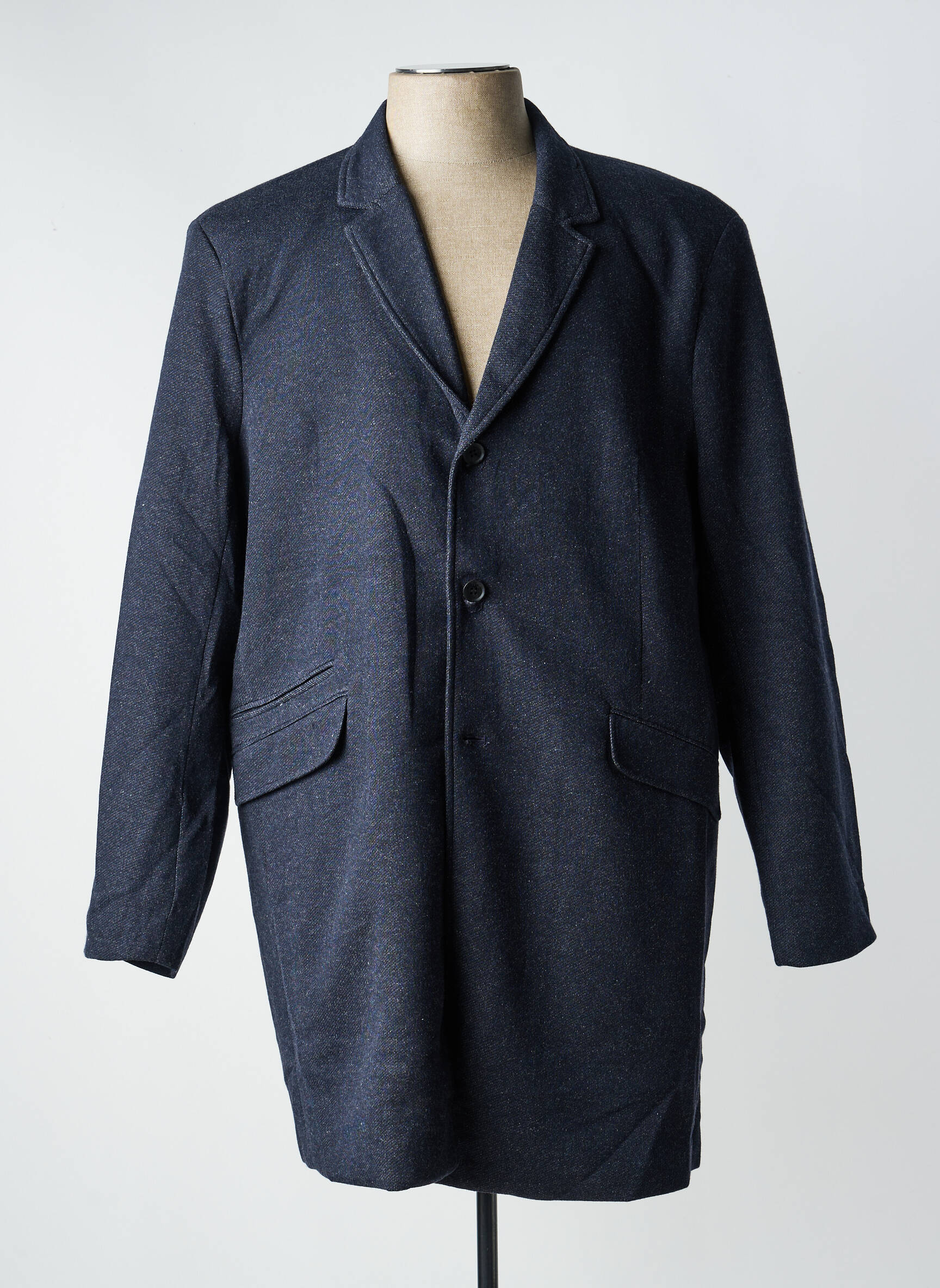 Manteau long coupe droite sans capuche gris ONLY & SONS homme