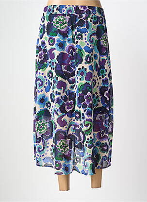 Jupe mi-longue coupe évasée violet MORGAN femme