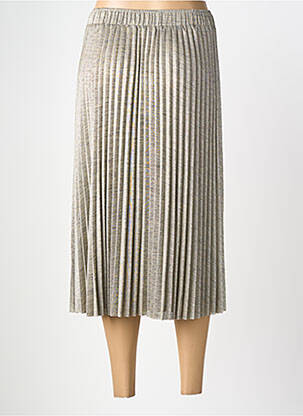Jupe mi-longue coupe droite marron clair MOLLY BRACKEN femme