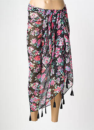 Paréo imprimé fantaisie noir MOLLY BRACKEN femme
