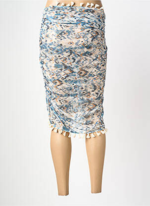 Paréo imprimé fantaisie bleu MOLLY BRACKEN femme