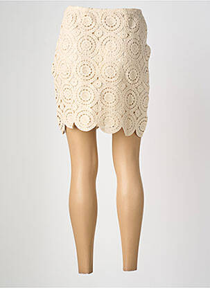 Jupe courte doublure beige VILA femme