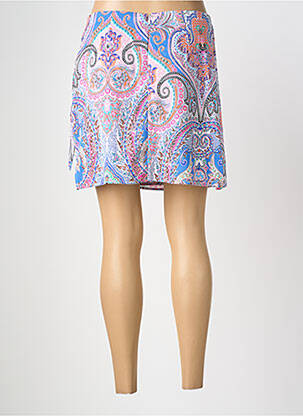 Jupe courte coupe droite bleu MOLLY BRACKEN femme