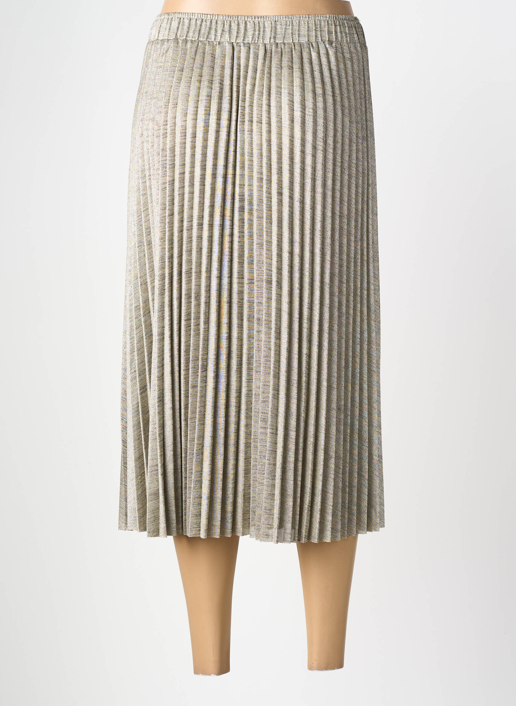 Jupe mi-longue coupe droite marron clair MOLLY BRACKEN femme