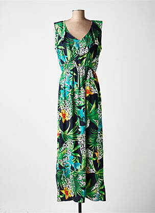 Robe longue sans manche sans manche noir QUATRE VINGT JOURS femme