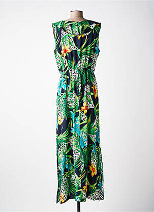 Robe longue sans manche sans manche noir QUATRE VINGT JOURS femme