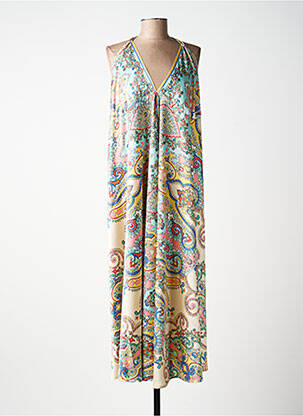 Robe de plage fines bretelles beige MOLLY BRACKEN femme