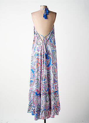 Robe de plage fines bretelles bleu MOLLY BRACKEN femme