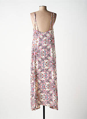 Robe longue tissage popeline fines bretelles beige MOLLY BRACKEN femme