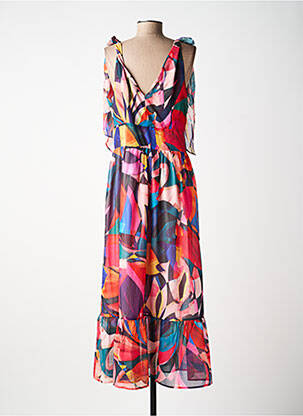 Robe mi-longue coupe fluide fines bretelles rouge MOLLY BRACKEN femme