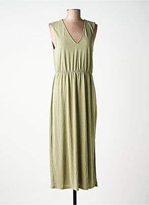 Robe longue sans manche sans manche vert VILA femme