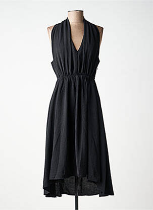 Robe mi-longue sans manche sans manche noir MOLLY BRACKEN femme