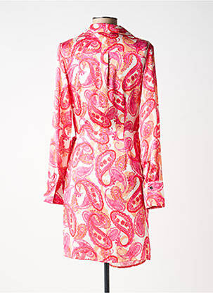Robe courte manches longues manches longues rose MORGAN femme