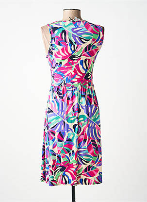 Robe mi-longue sans manche sans manche rose MORGAN femme