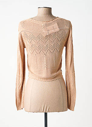 Gilet manches longues resserrée sur le bas beige TIFFOSI femme