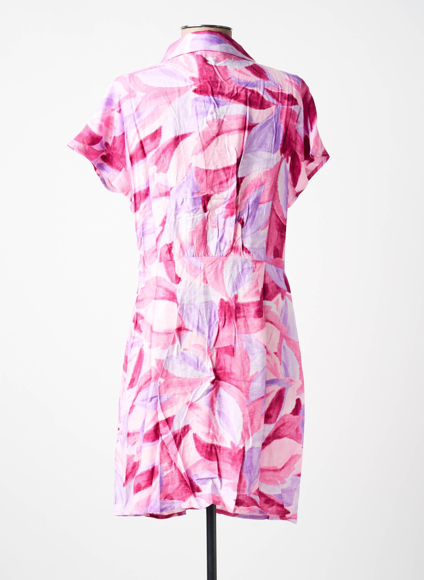 Robe courte manches courtes manches courtes rose MOLLY BRACKEN femme