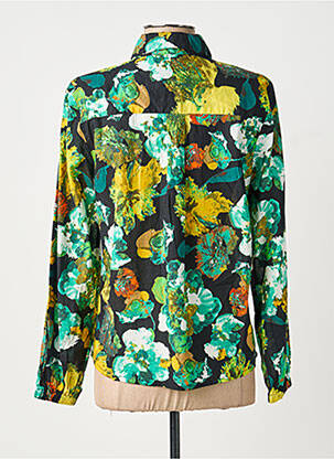 Chemisier imprimé fleurs manches longues noir B.YOUNG femme