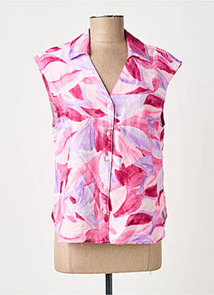 Top imprimé fantaisie manches courtes rose MOLLY BRACKEN femme
