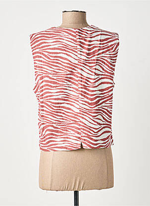 Gilet sans manche coupe cintrée marron B.YOUNG femme