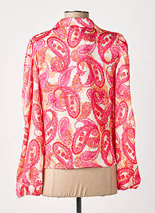 Blouse manches longues manches longues rose MORGAN femme