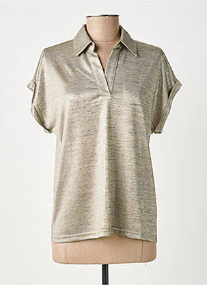 Polo stretch manches courtes beige MOLLY BRACKEN femme