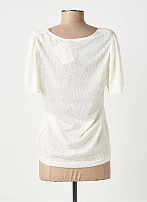 T-shirt col v manches courtes beige B.YOUNG femme