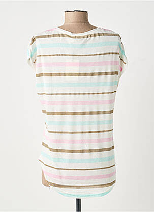 T-shirt col v manches courtes beige B.YOUNG femme