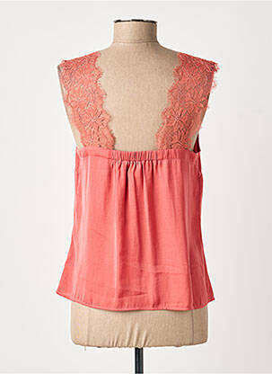 Top stretch sans manche orange MORGAN femme