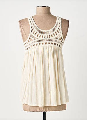 Top stretch sans manche beige VILA femme