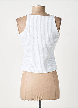 Gilet sans manche coupe cintrée blanc TIFFOSI femme