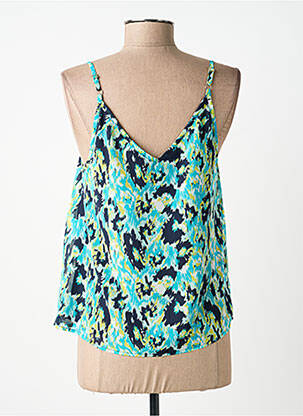 Top manches bretelles ajustables fines bretelles bleu MORGAN femme