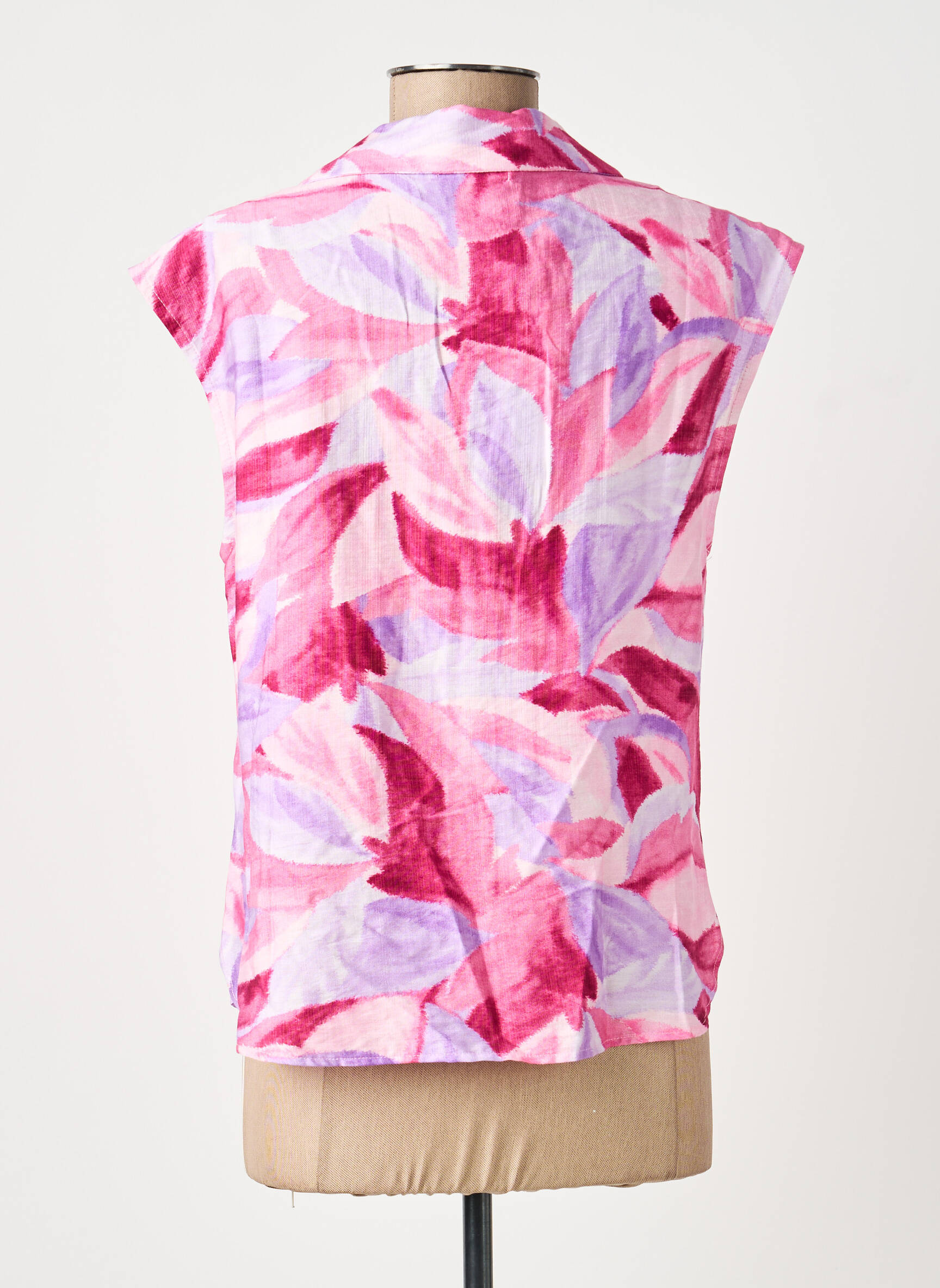 Top imprimé fantaisie manches courtes rose MOLLY BRACKEN femme