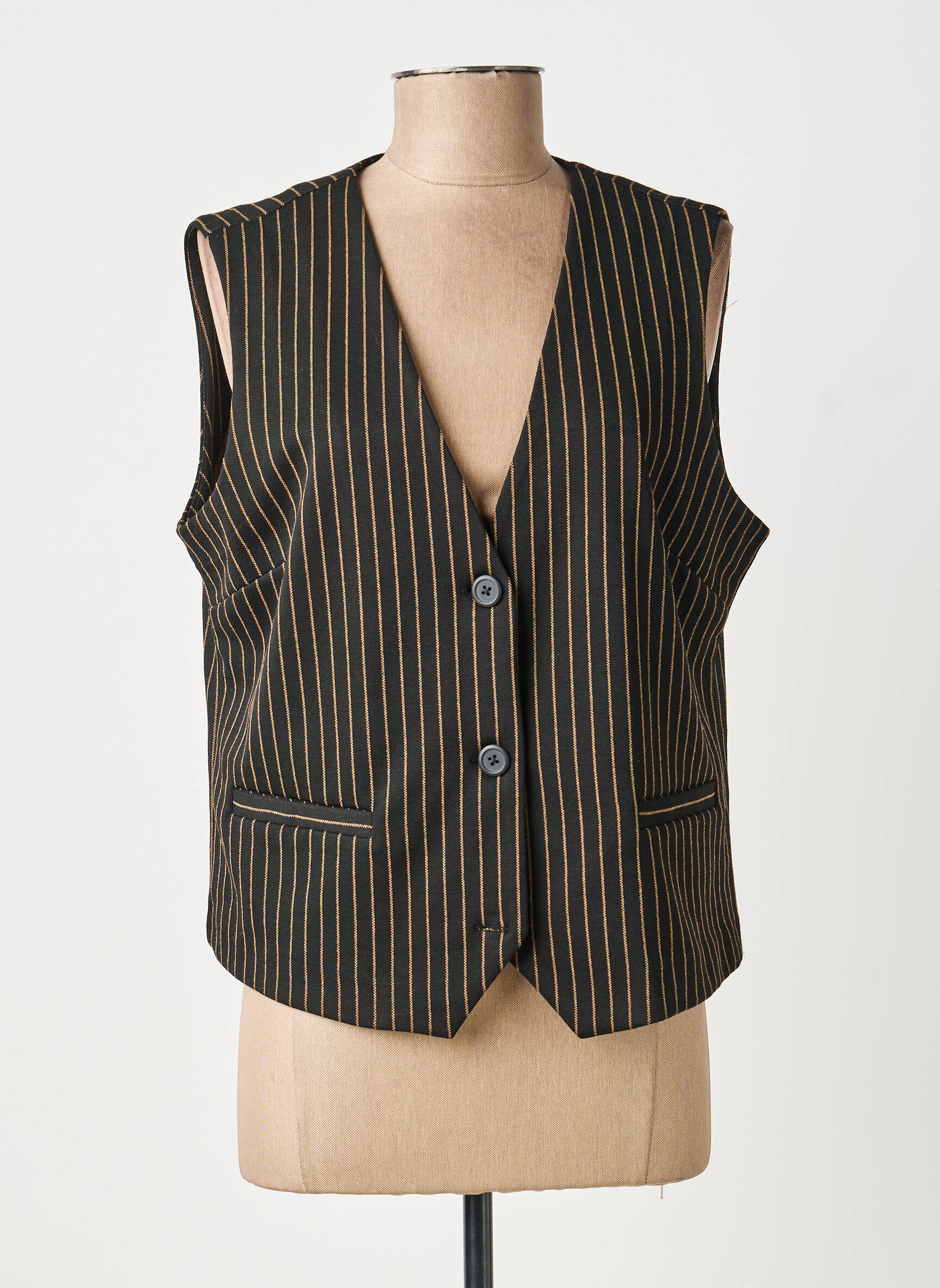 Gilet sans manche poches noir B.YOUNG femme