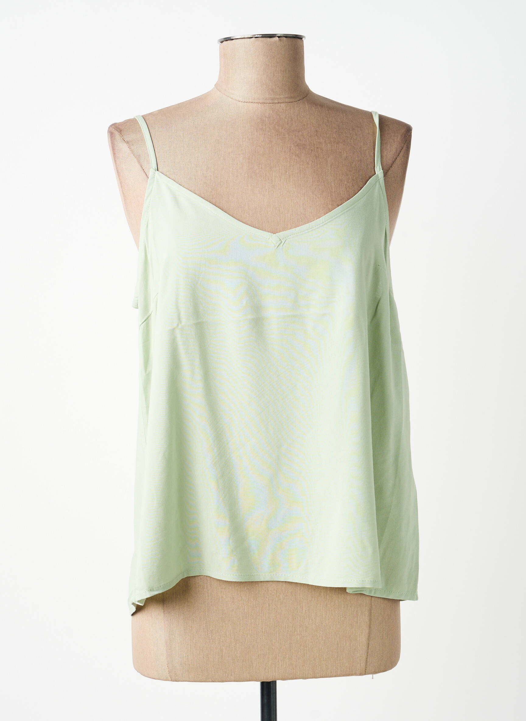 Top manches bretelles ajustables fines bretelles vert B.YOUNG femme