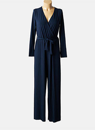 Combi-pantalon col cache-coeur manches longues bleu TIFFOSI femme