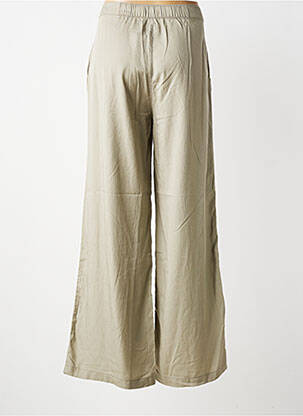 Pantalon large tissage popeline taille normale vert TIFFOSI femme