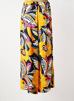 Pantalon large tissage crêpe taille normale jaune MOLLY BRACKEN femme