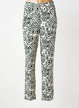 Pantalon slim taille élastique taille normale vert B.YOUNG femme