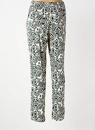 Pantalon slim taille élastique taille normale vert B.YOUNG femme