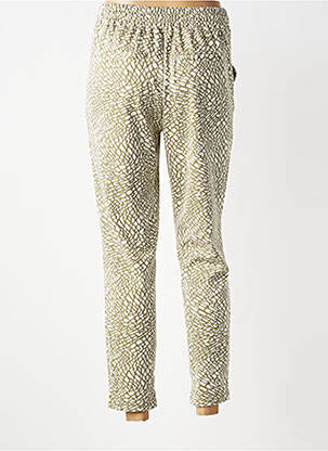Pantalon slim taille élastique taille normale vert B.YOUNG femme
